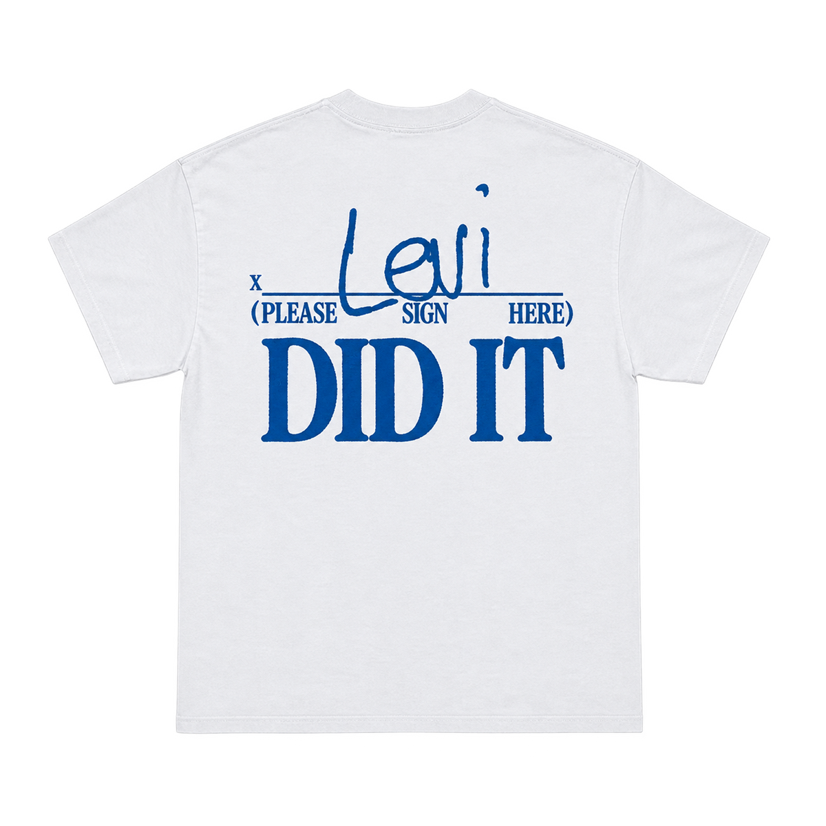 Levi Did It White Tee
